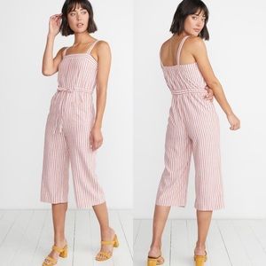 NWT Marine Layer Rita Jumpsuit In Cherry Stripe